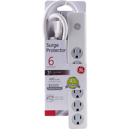 Jasco SURGE PROTECTOR 6OUT 3'L 14089